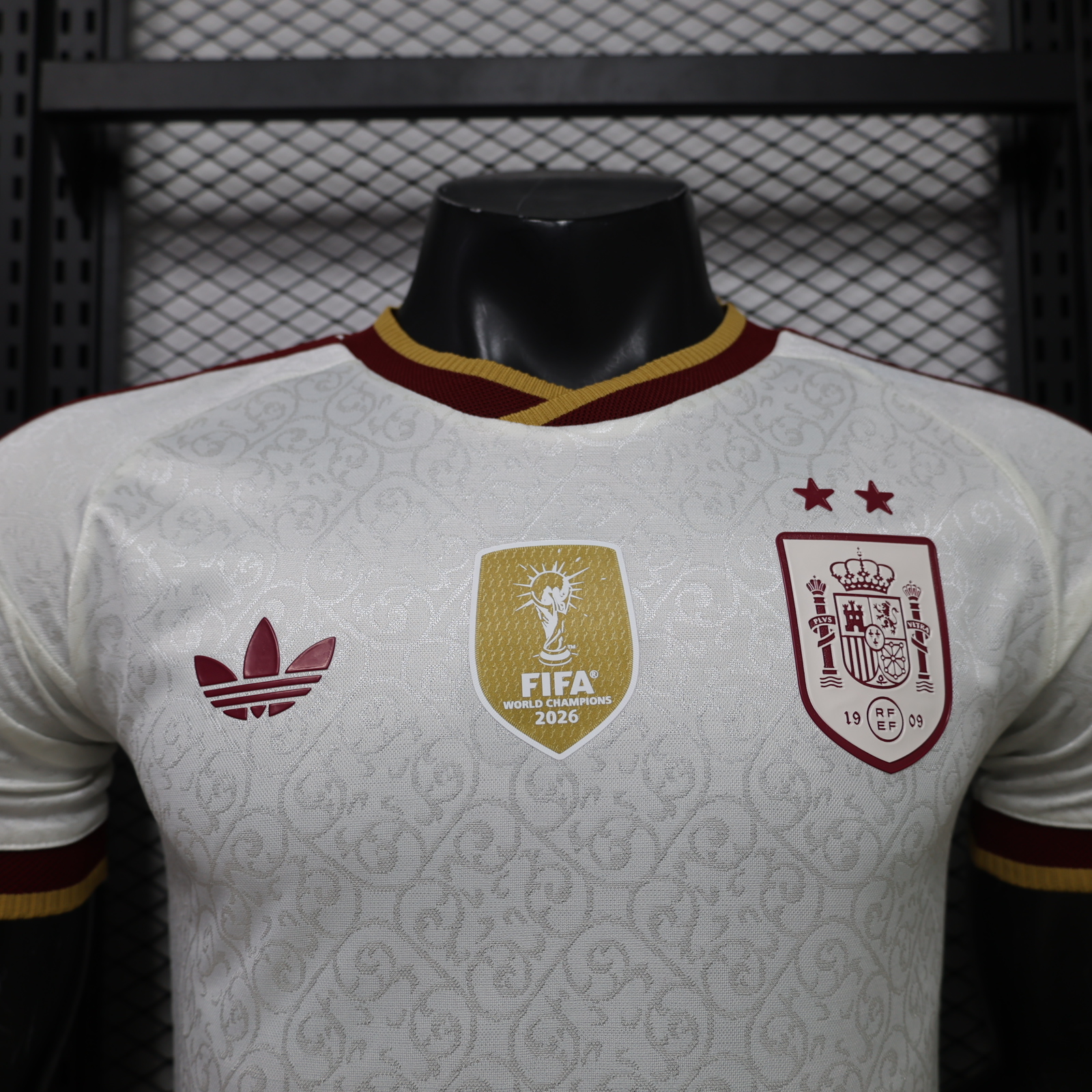 Spain Away Champion Jersey Player Version World Cup 2026 - 2 Stars