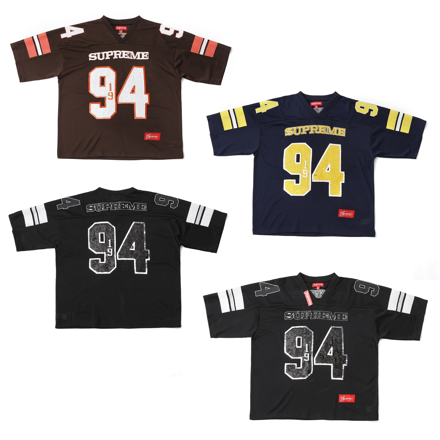 Supreme FW25 WEEK5 Sequin Football Jersey