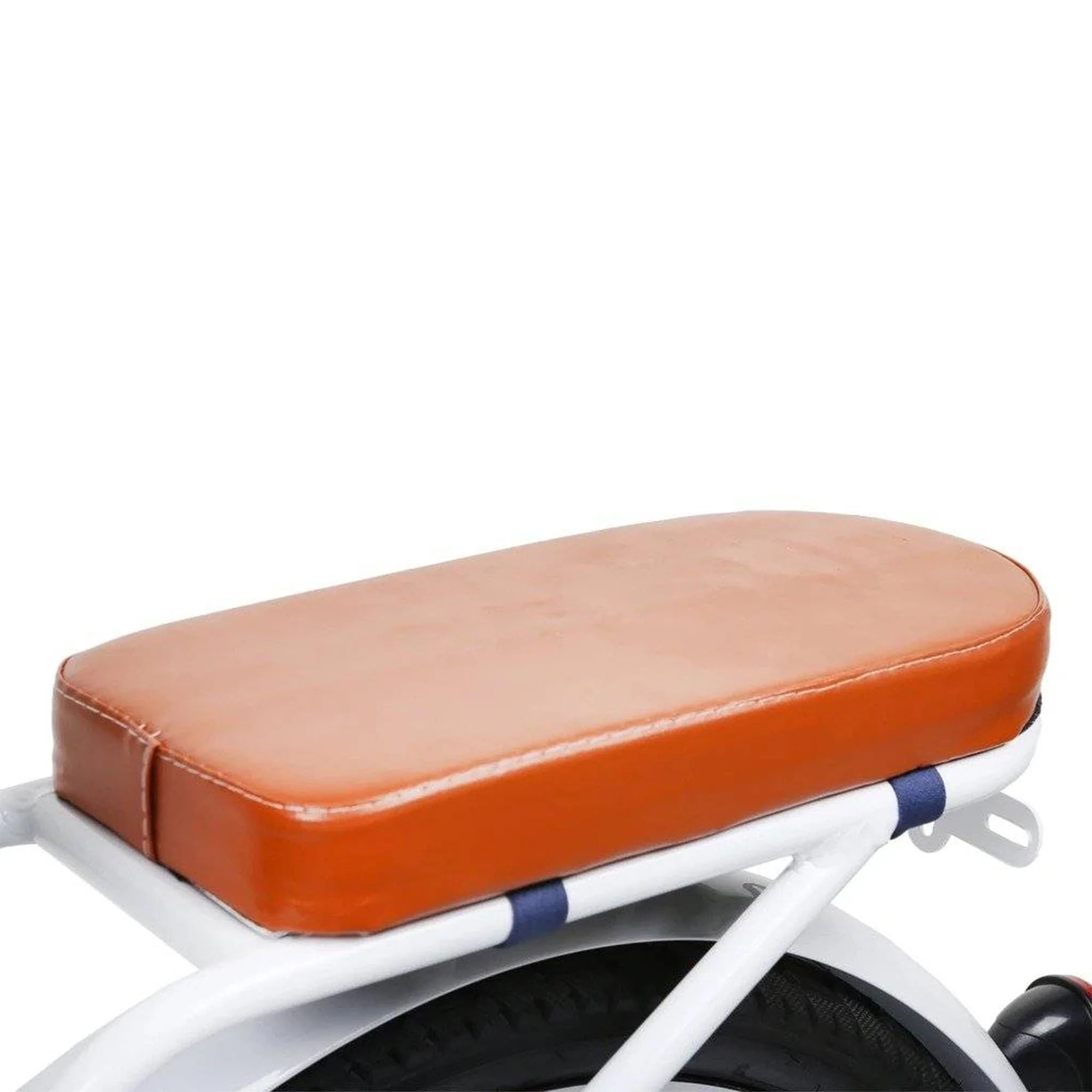NAKTO Elegance 22in Electric Cruiser Bike with Basket, White