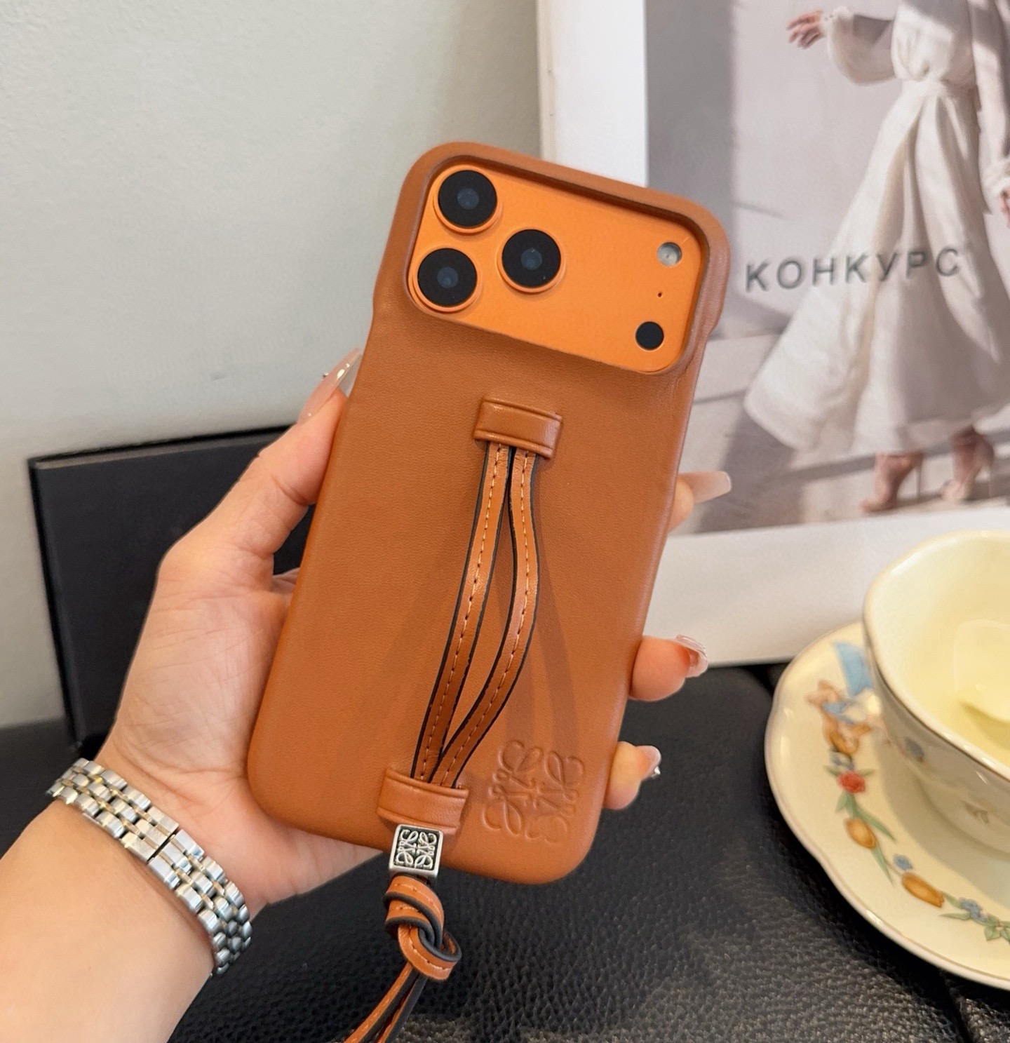 LOEWE Wrist Strap Phone Case