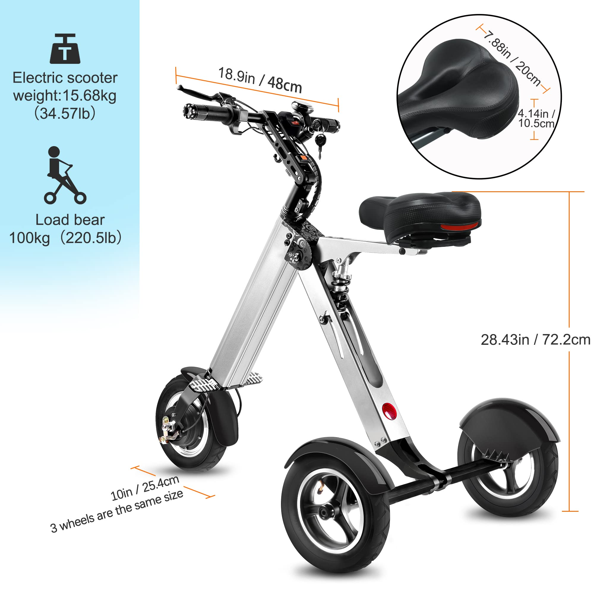 Electric Scooter Mini Tricycle for Adult