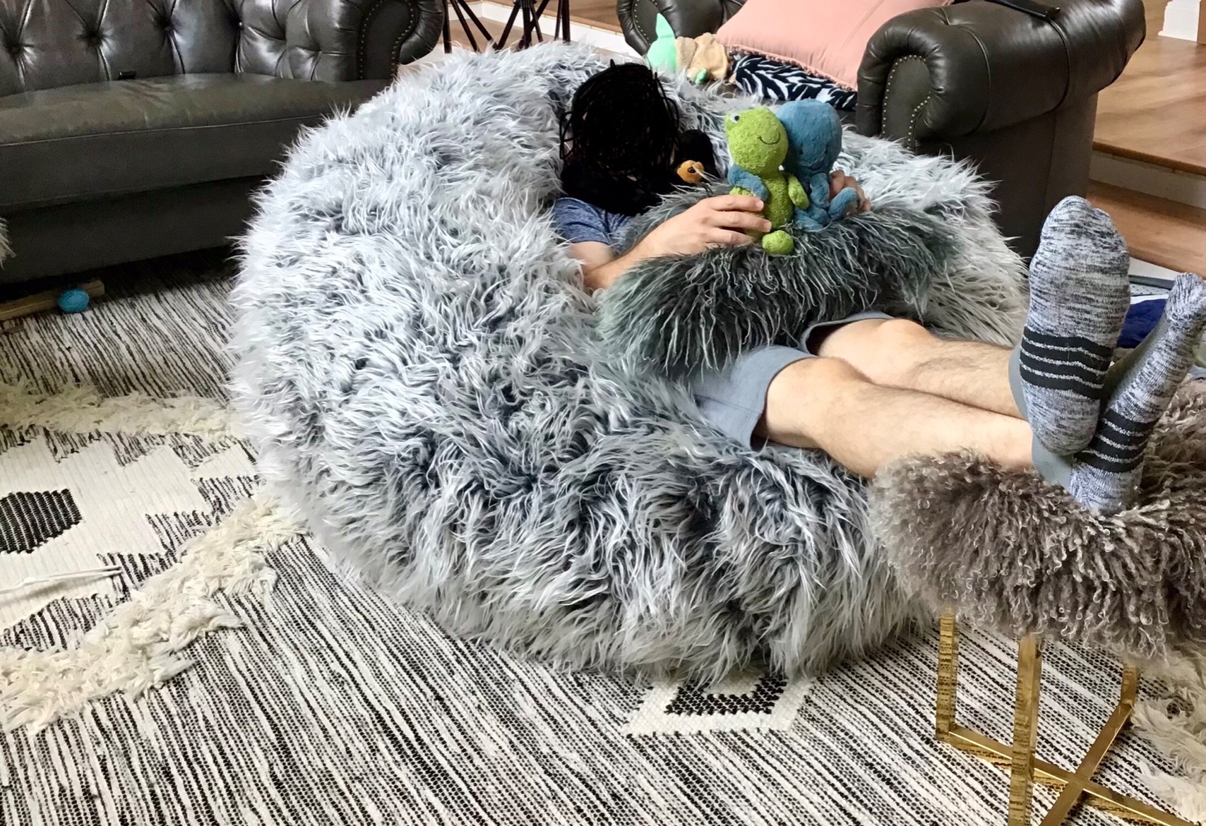 Lycus Faux Fur Bean Bag Chair