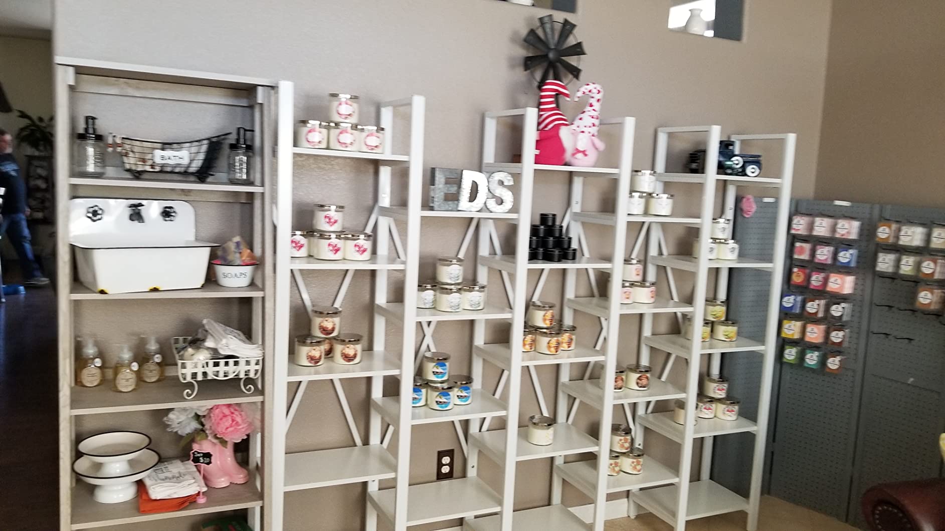 Rustic Super Wide 86 Inch 5 Tier Bookcase with 23 Shelves