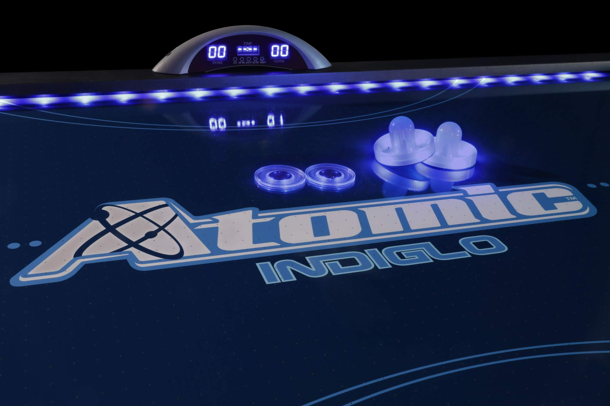 7.5 ft LED Light UP Arcade Air Powered Hockey Tables - Includes
