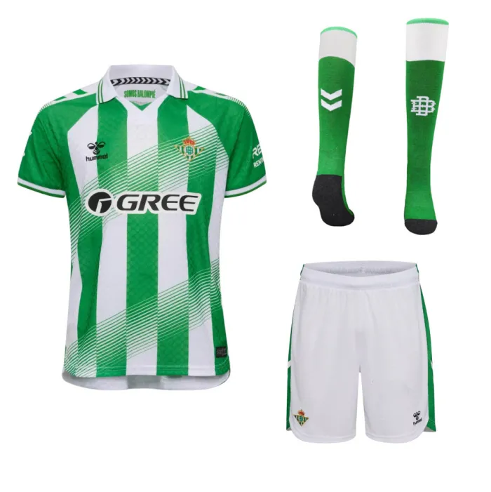 Kids Real Betis Home Suit & Socks 26/27
