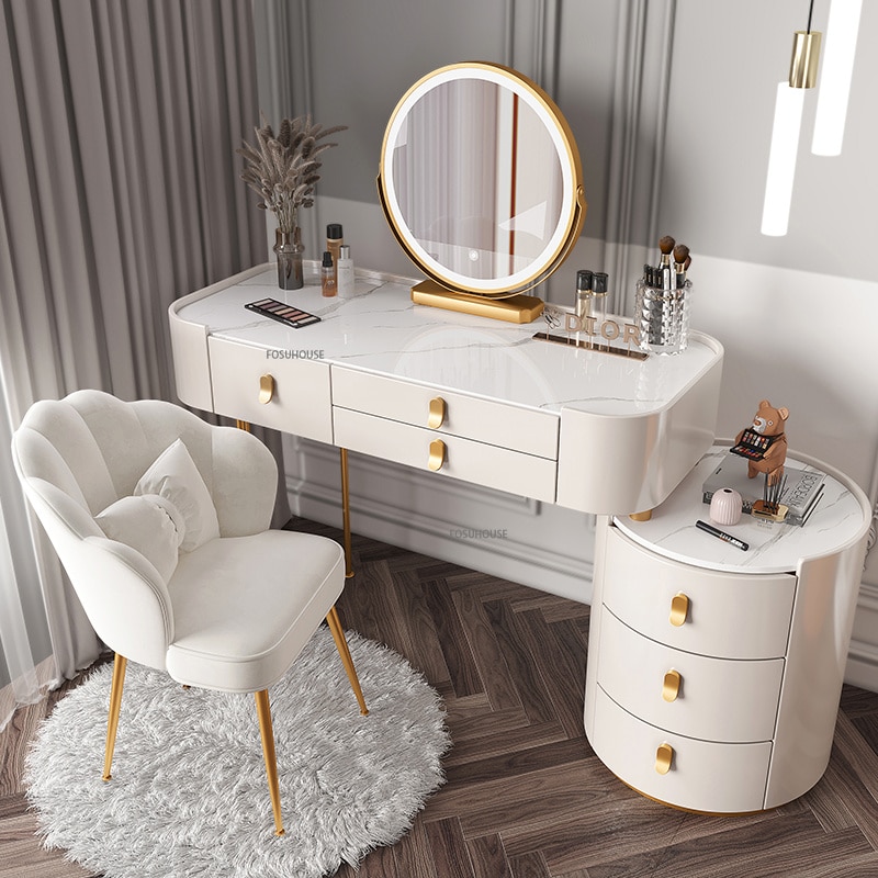 Nordic Dressing Table with Mirror