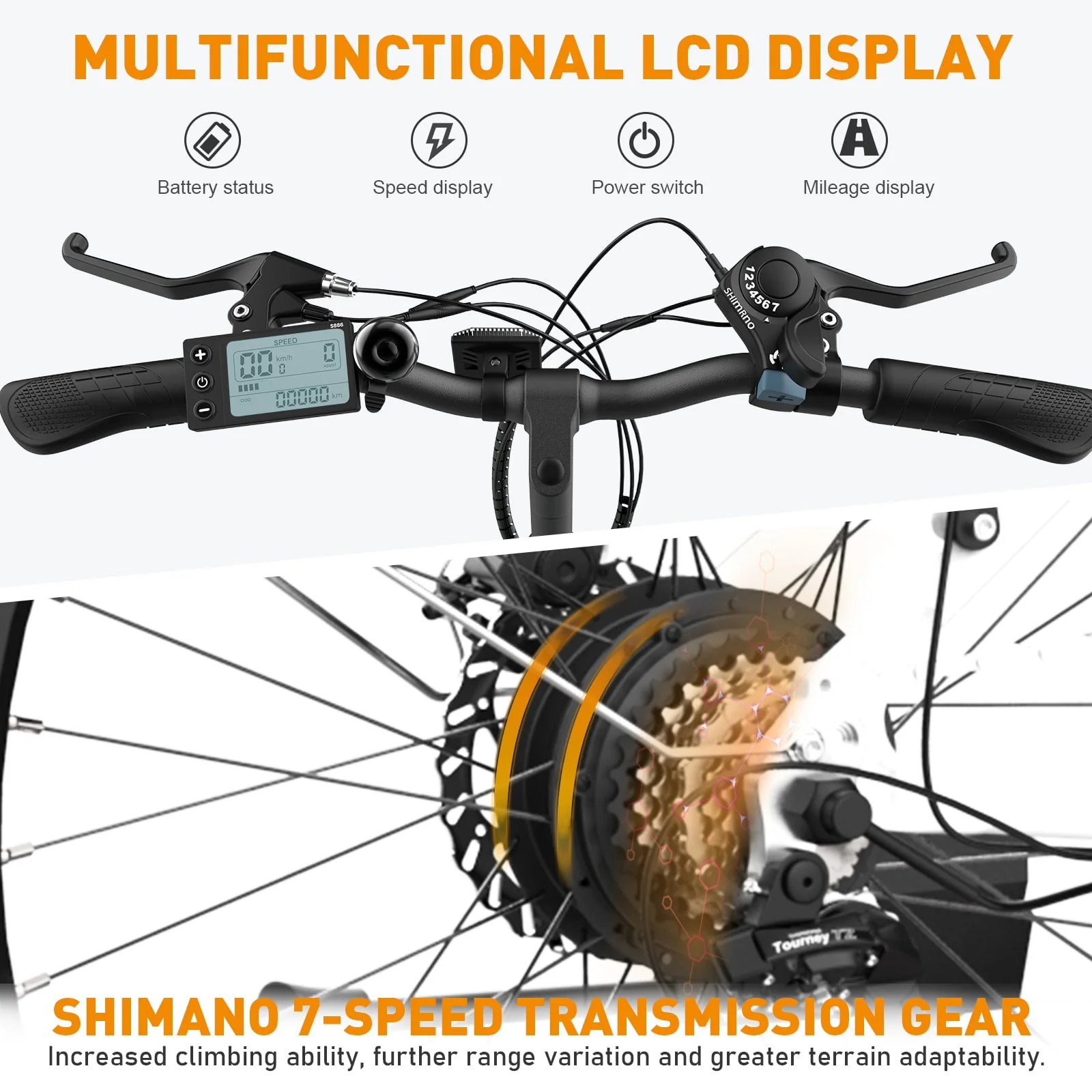 COLORWAY BK15M 26in Electric Bike, 500W, 36V 11.2Ah