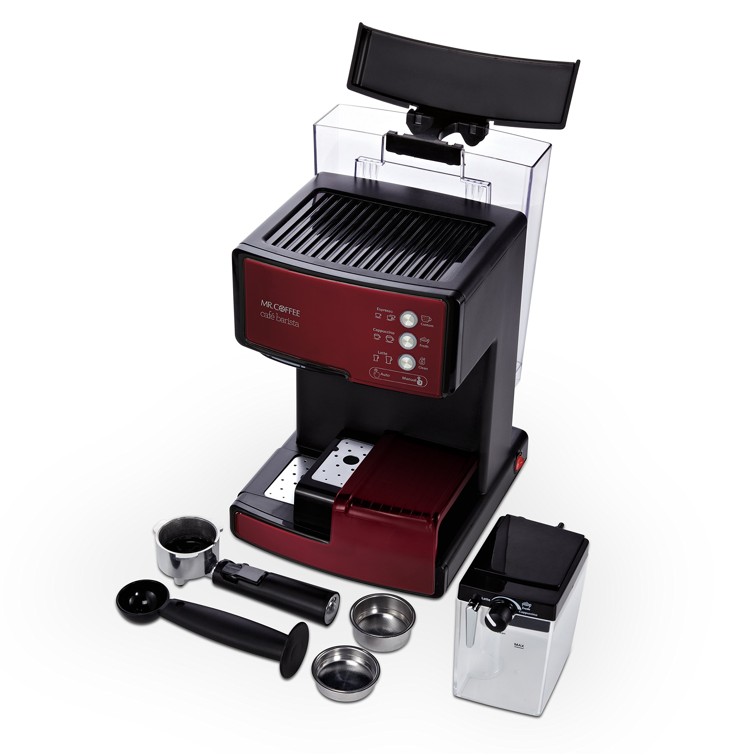 ECMP1106 Cafe Barista Premium Espresso/Cappuccino System, Red