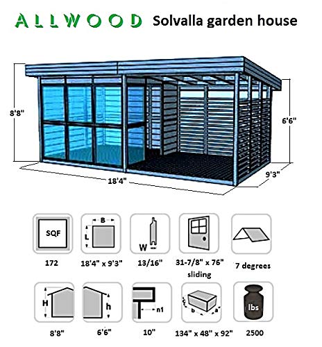 Solvalla | 172 SQF Studio Cabin Kit