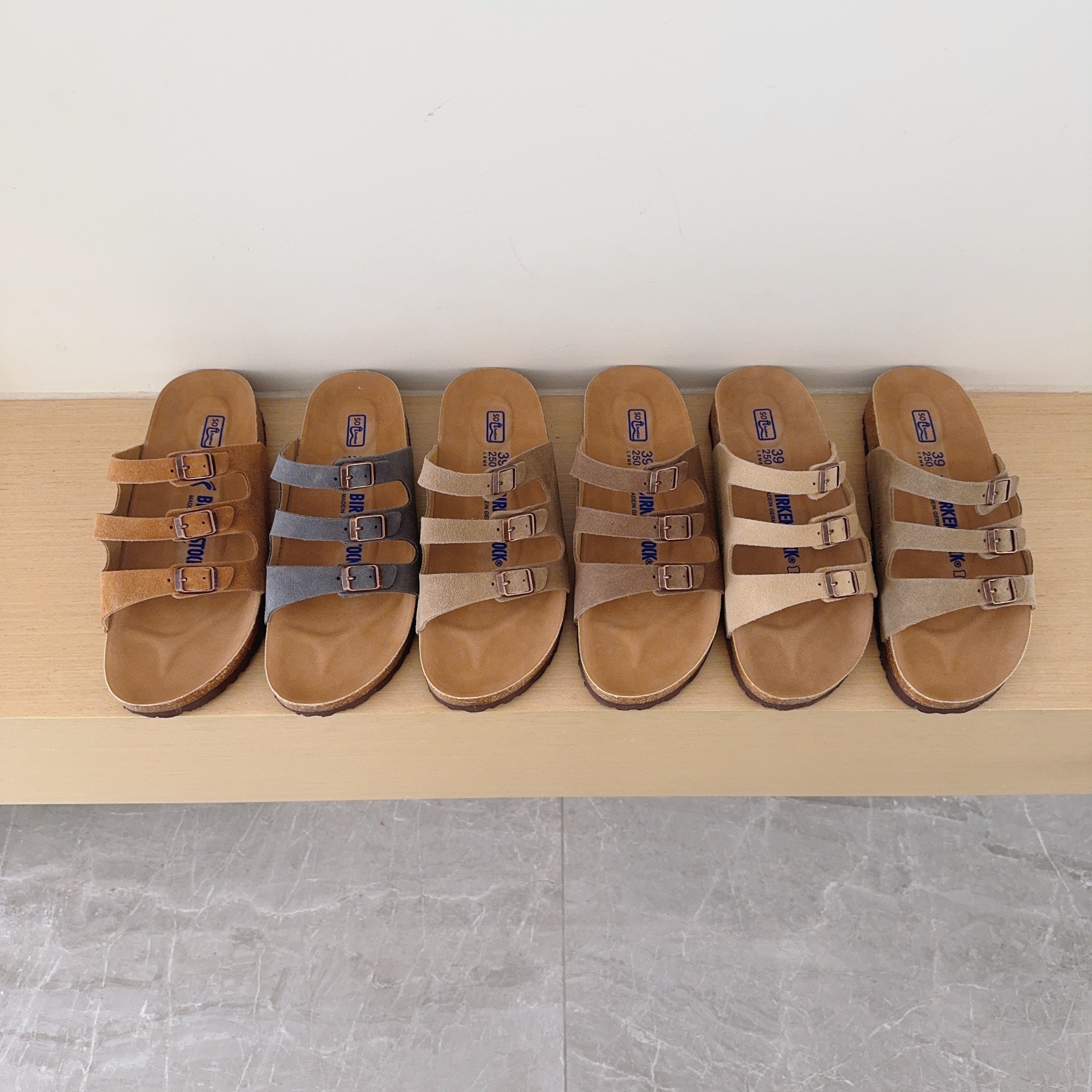Birken-Style Three-Strap Sandals
