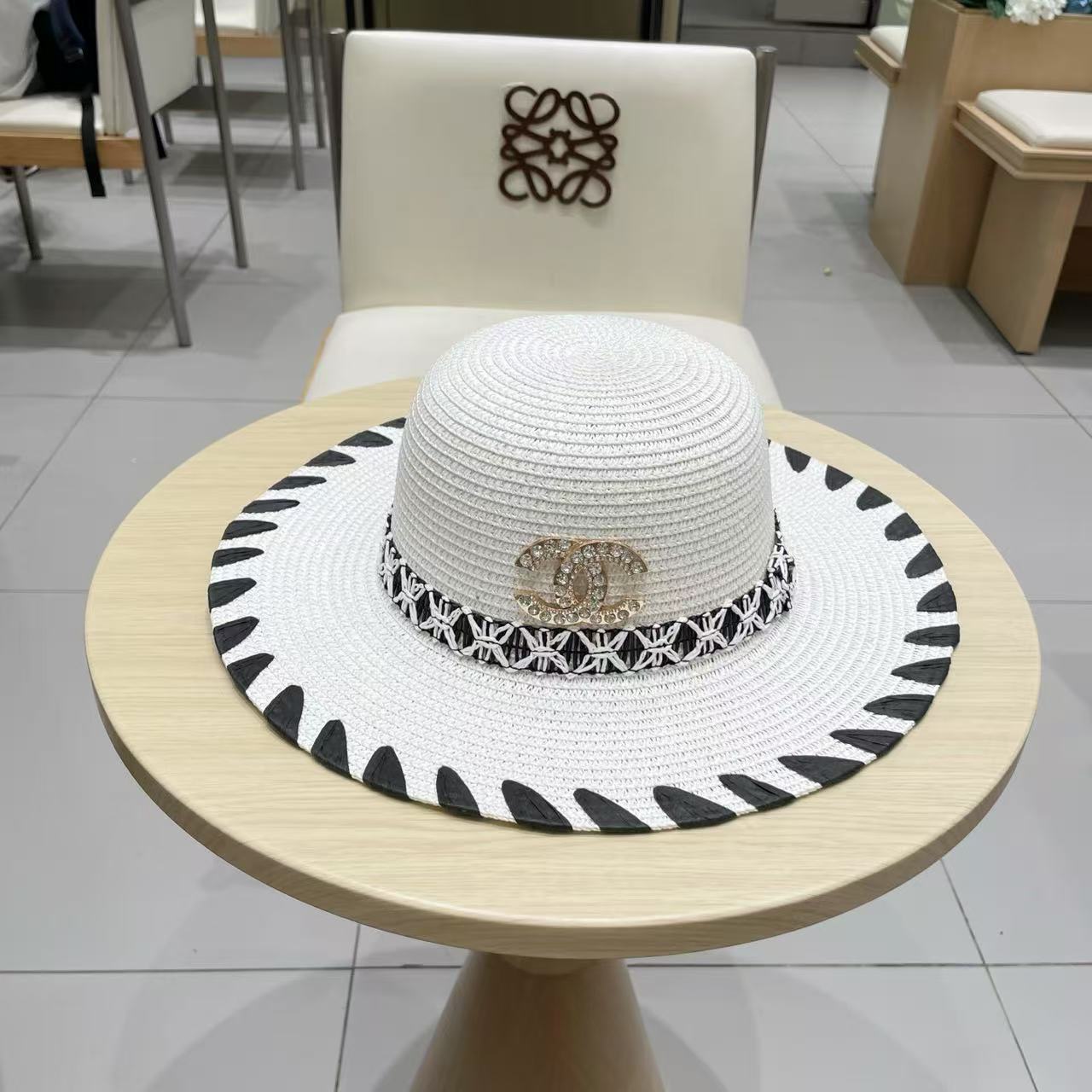 Chanel straw hat