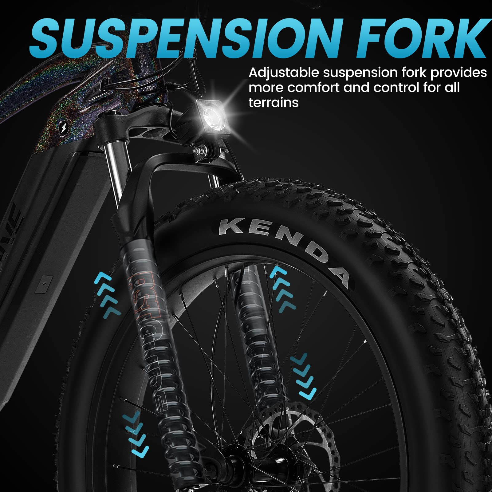 Electric Bike Adults 750W BAFANG Motor 48V 15Ah 26'' Fat Tire