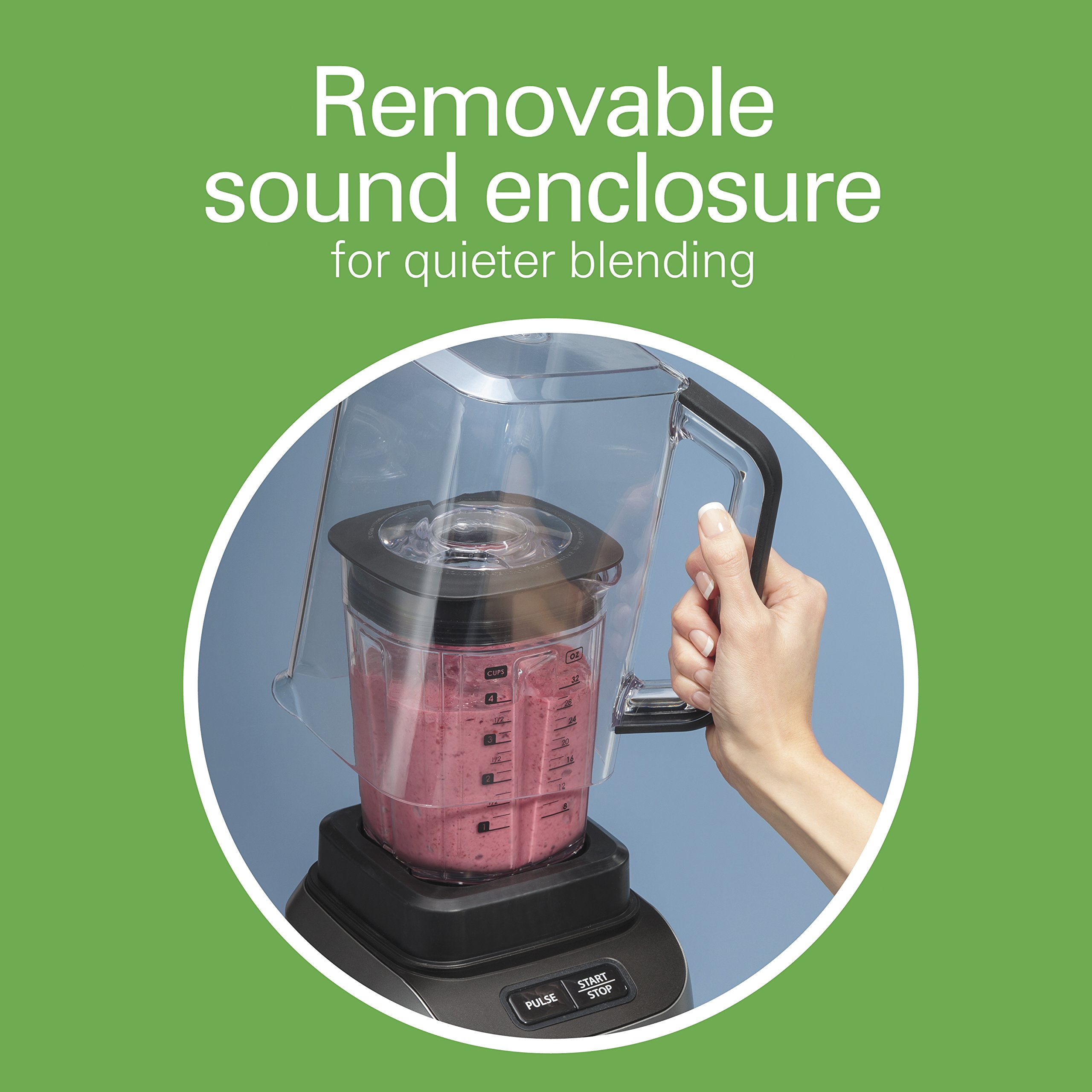 Quiet Shield Blender, Silver, 1500w
