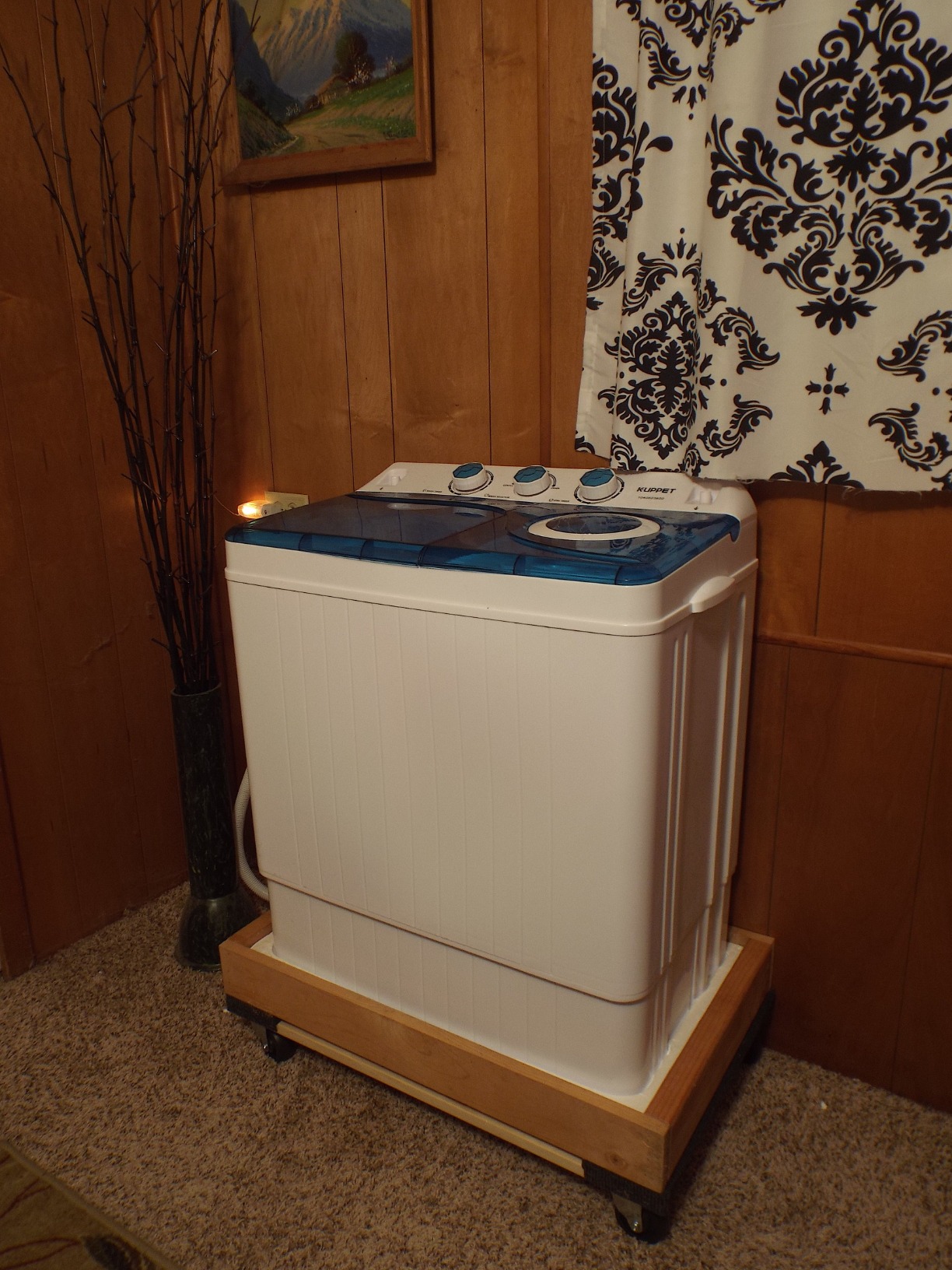 KUPPET Compact Twin Tub Mini Washing Machine 26lbs Capacity