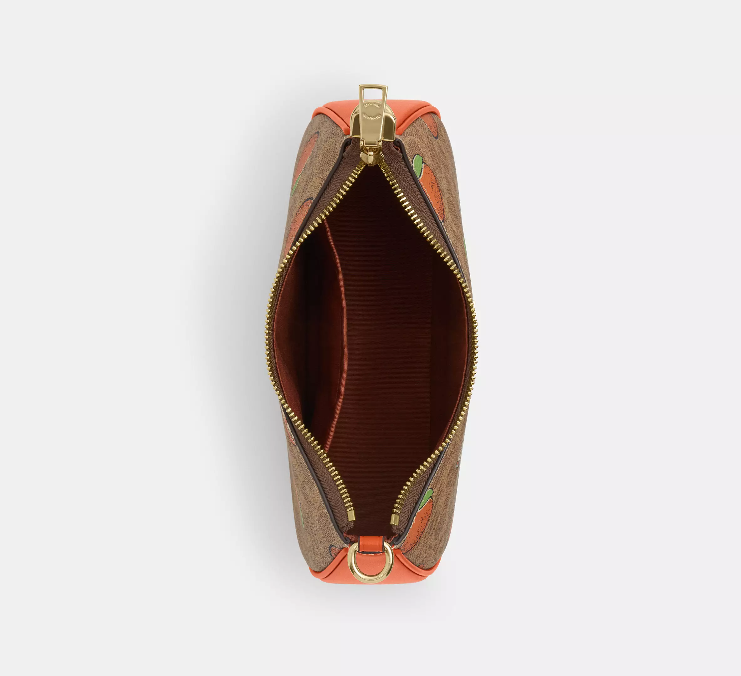 Teri Shoulder Bag In Signature Canvas With Orange Print