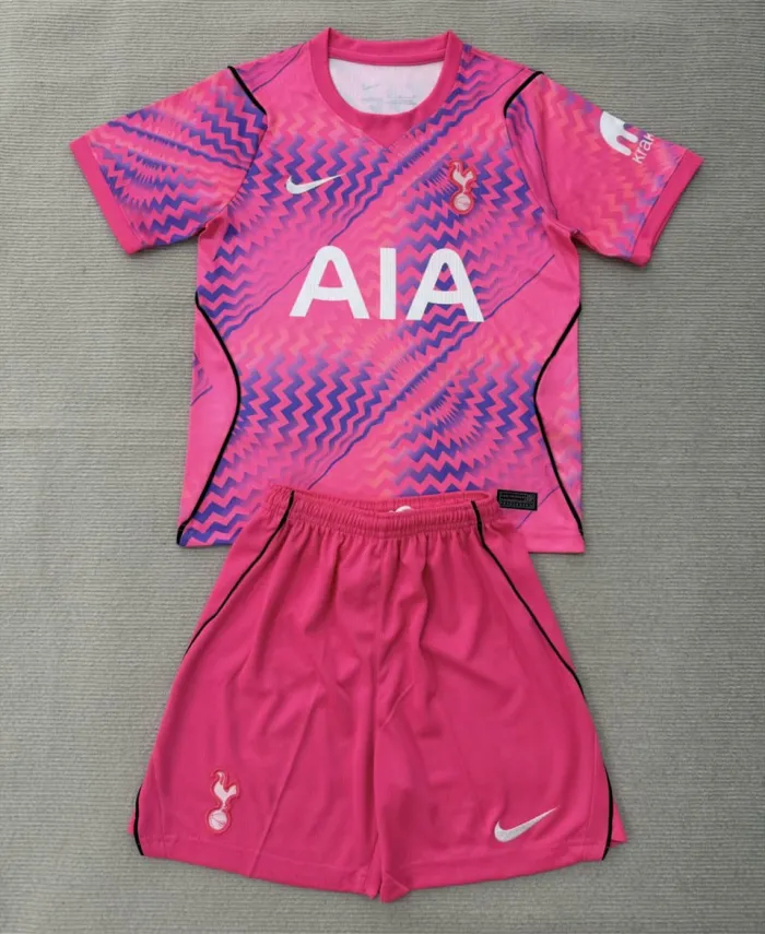 Kids Tottenham Hotspur Goalkeeper Jersey Suit 25/26