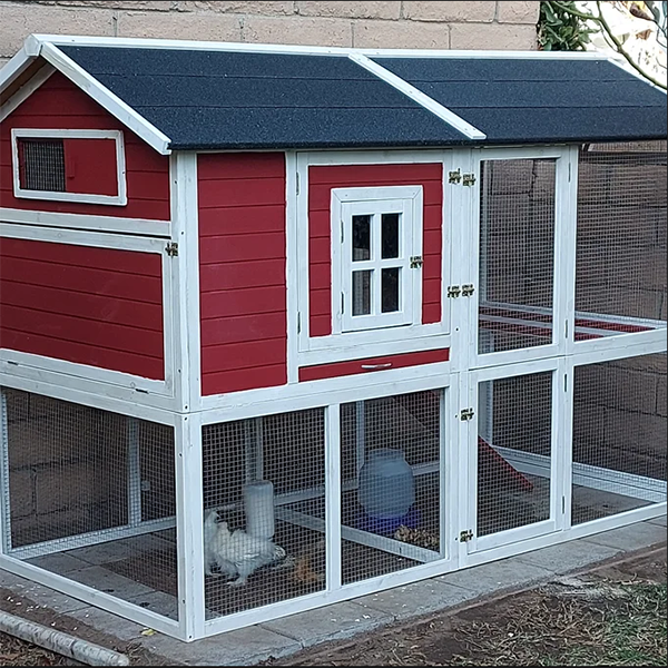 Shanae Walk In Chicken Coop with Chicken Run For Up To 8 Chickens
