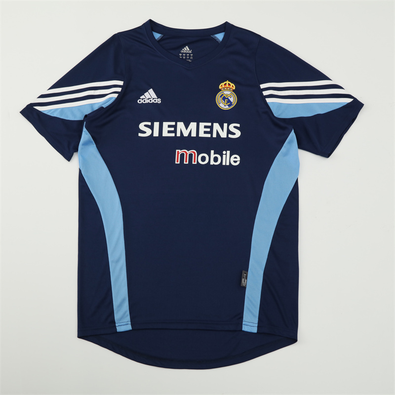 2003/04 Real Madrid Retro Short Sleeves Training Jersey - Blue