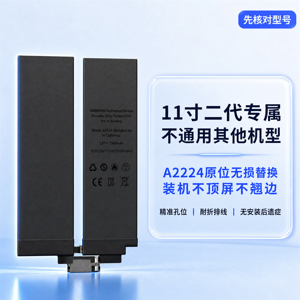 iPad Pro 11 Replacement Battery 3C Certified - back view