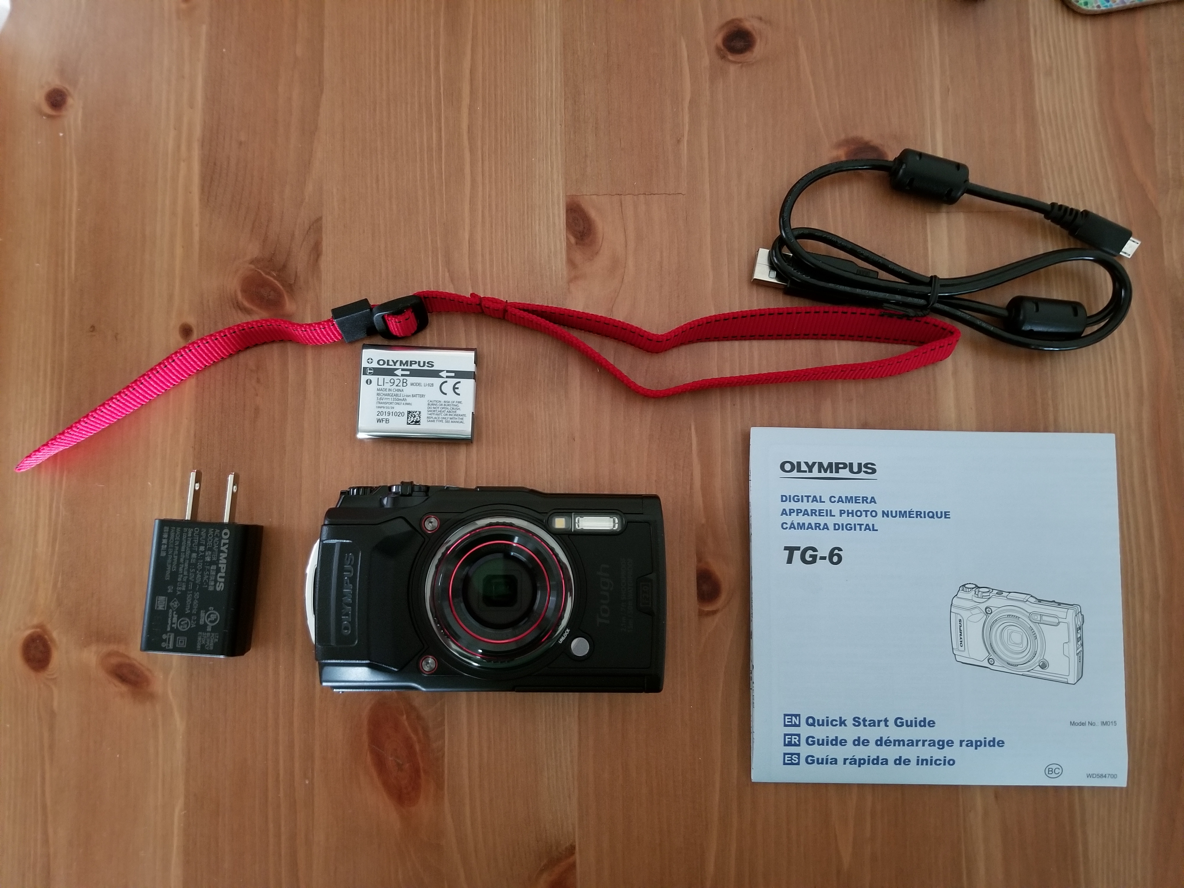 OLYMPUS Tough TG-6 Waterproof Camera, Red