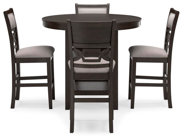 Langwest / Wrenning / Erinberg Counter Height Dining Table and 4 Bar Stools