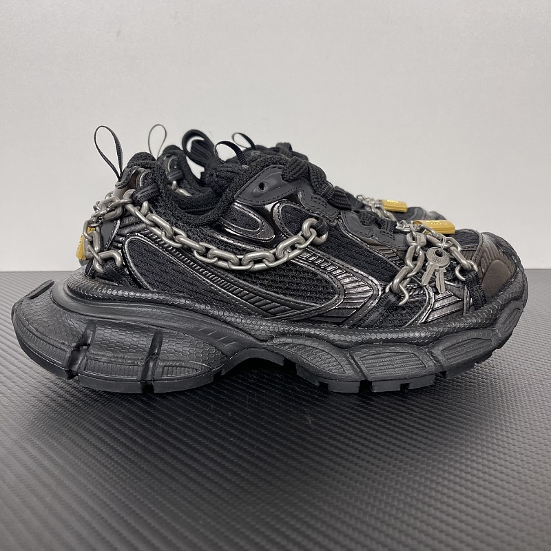 Balenciaga 3XL Chain Strap Black Sneakers
