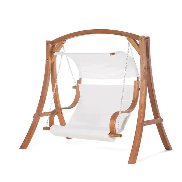 3 Person Solid Wood Porch Swing