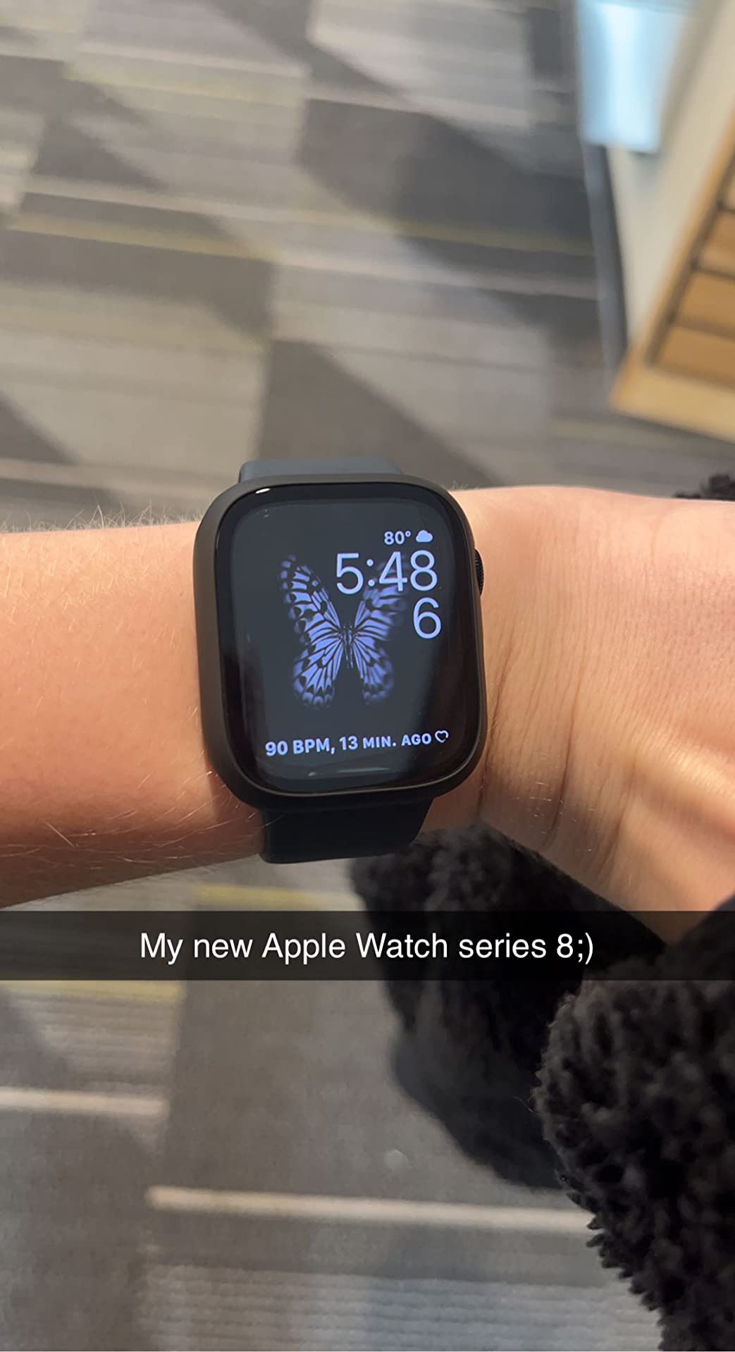 Apple Watch 8 Smart Watch w/ Midnight Case with Midnight Sport