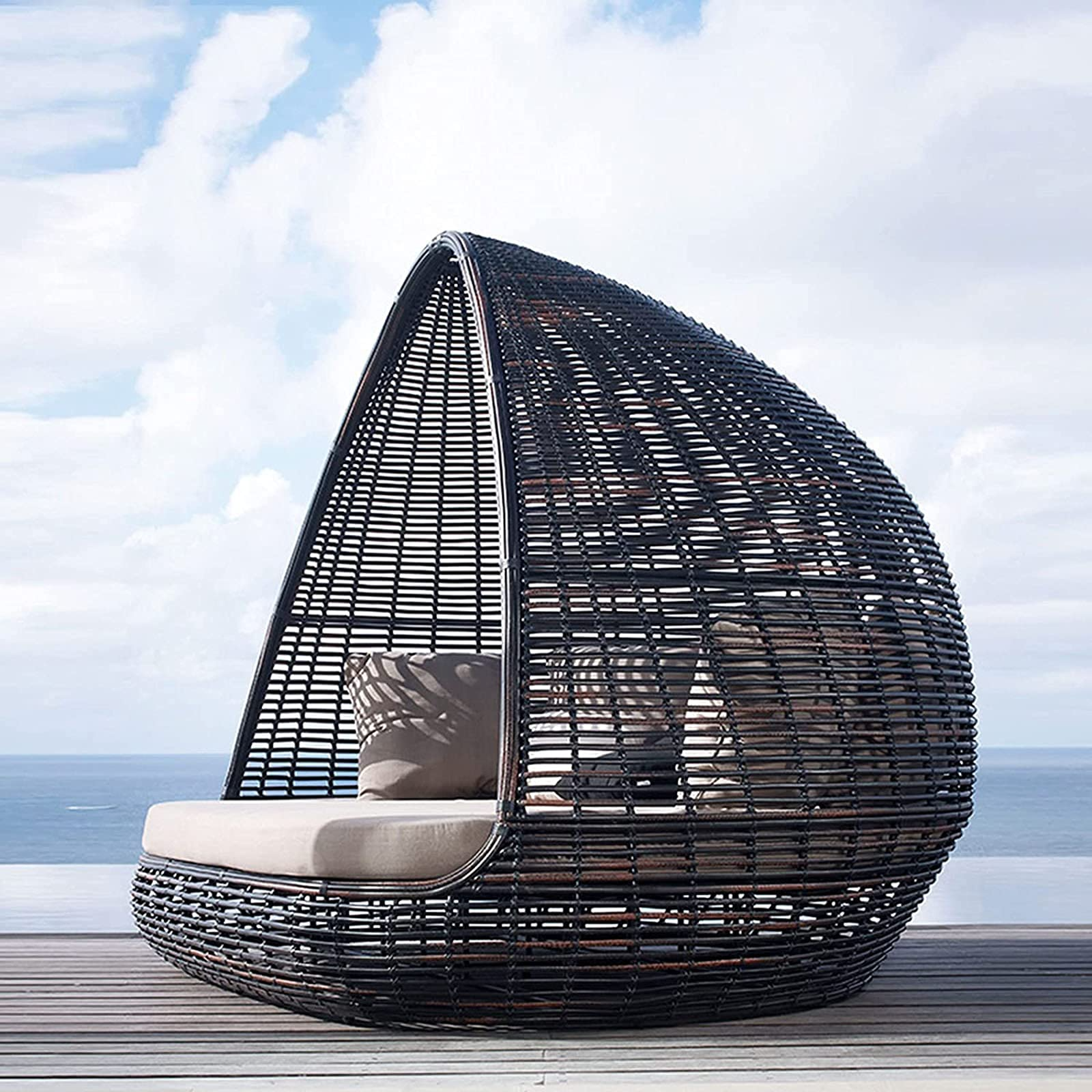 Creative Bird's Nest Patio Daybed Furniture