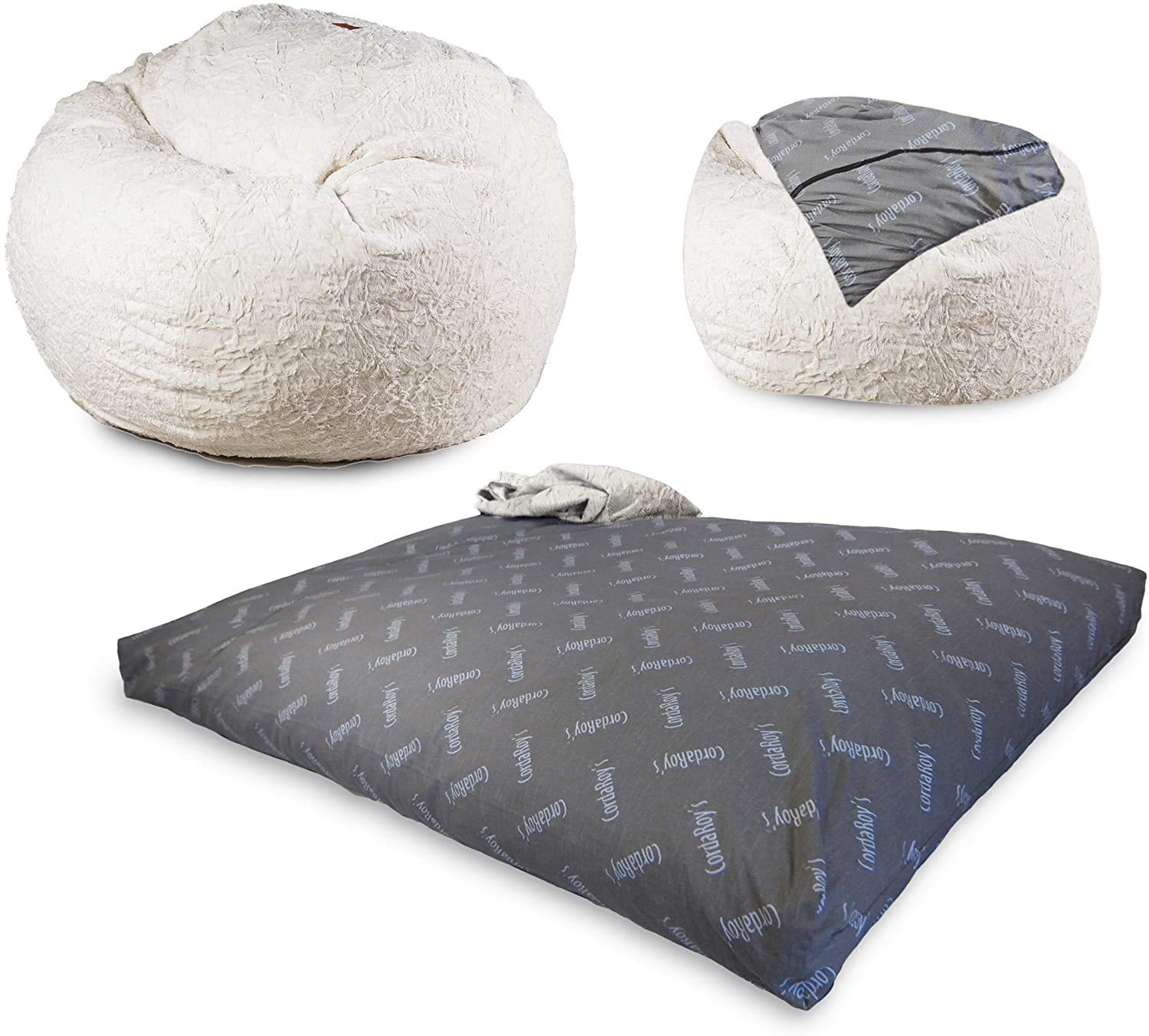 Faux Fur Bean Bag Chair