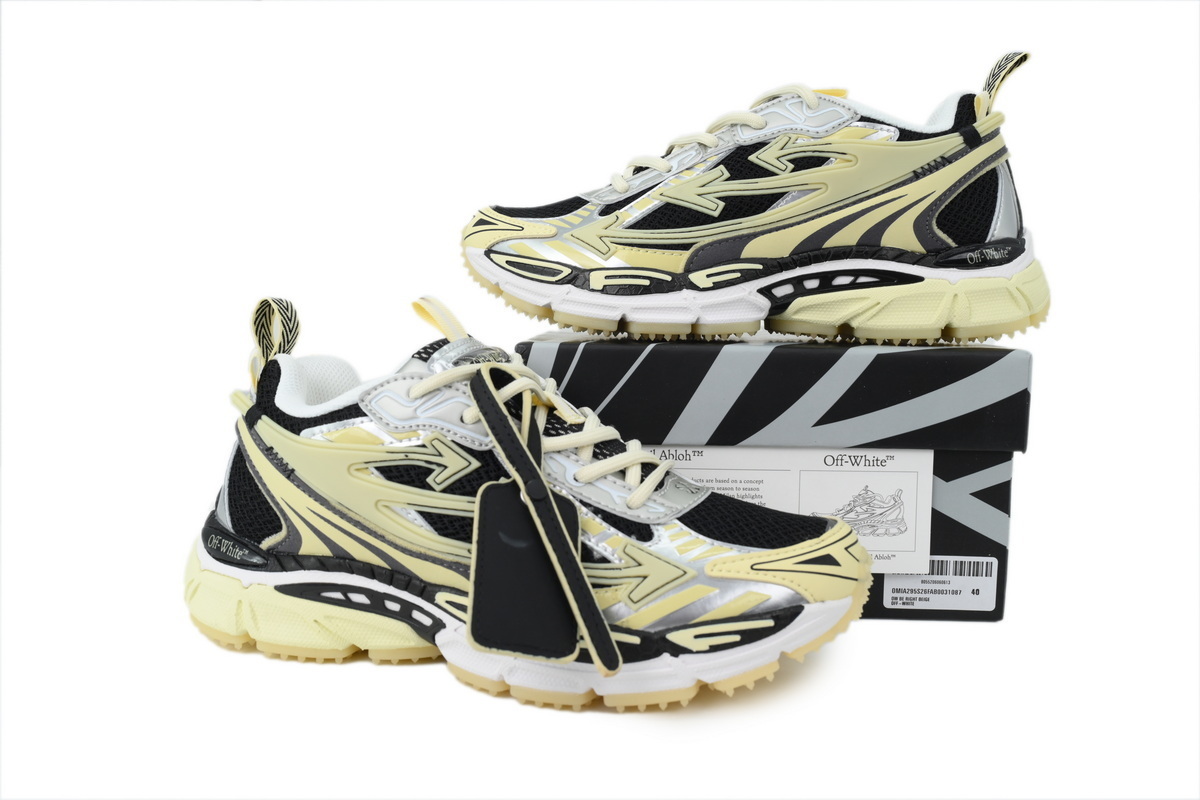 Off-White Be Right Back Yellow Black OWIA295S 26FAB003 1087
