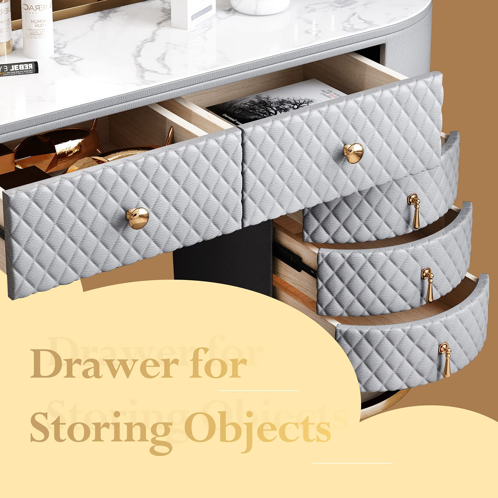 Table Makeup Table Set MakeupDrawers Dressing Table with