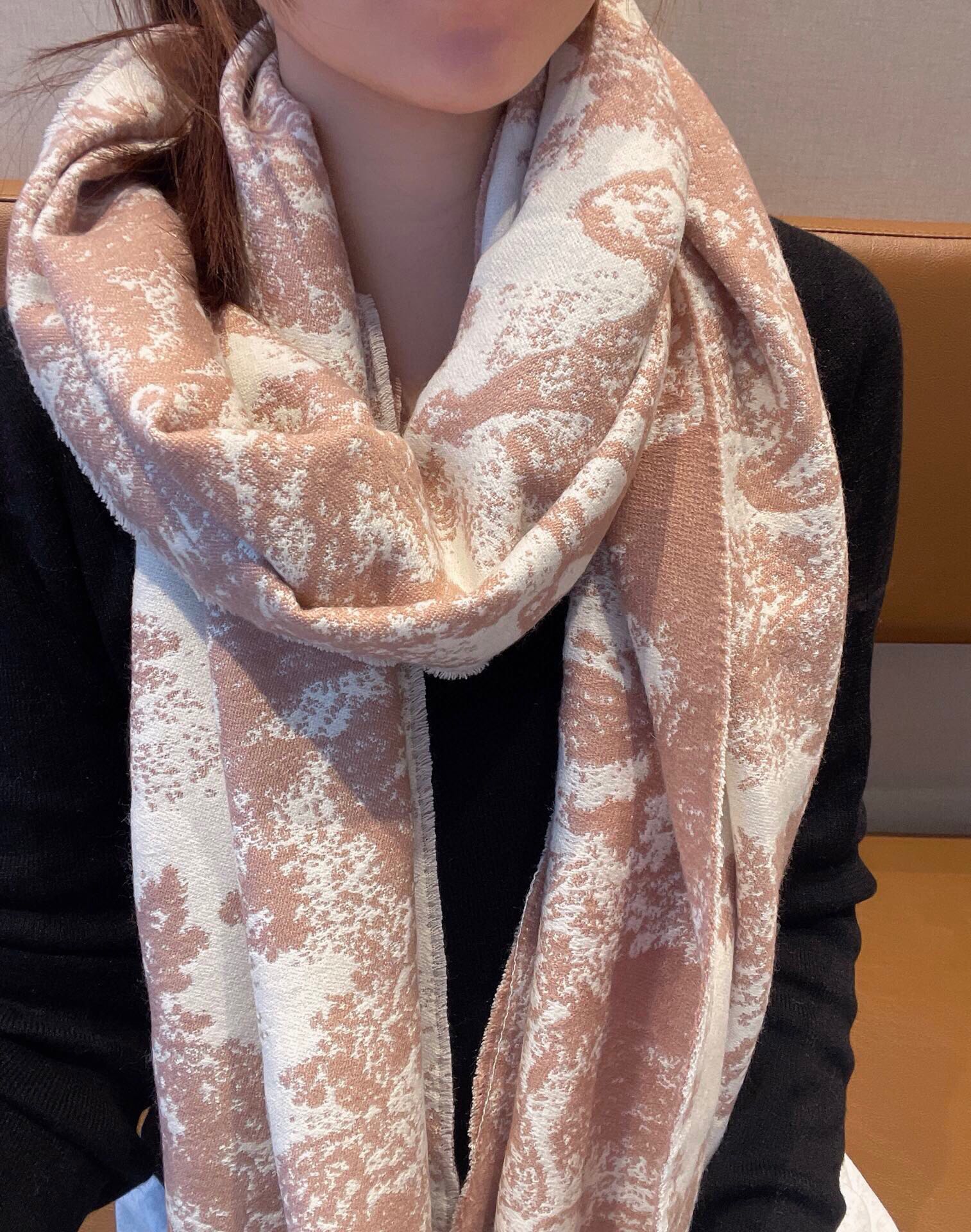 Dior Toile Print Shawl Pink and Black 45 x 190 cm product images