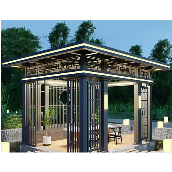 Courtyard Four-Corner Terrace Gazebo