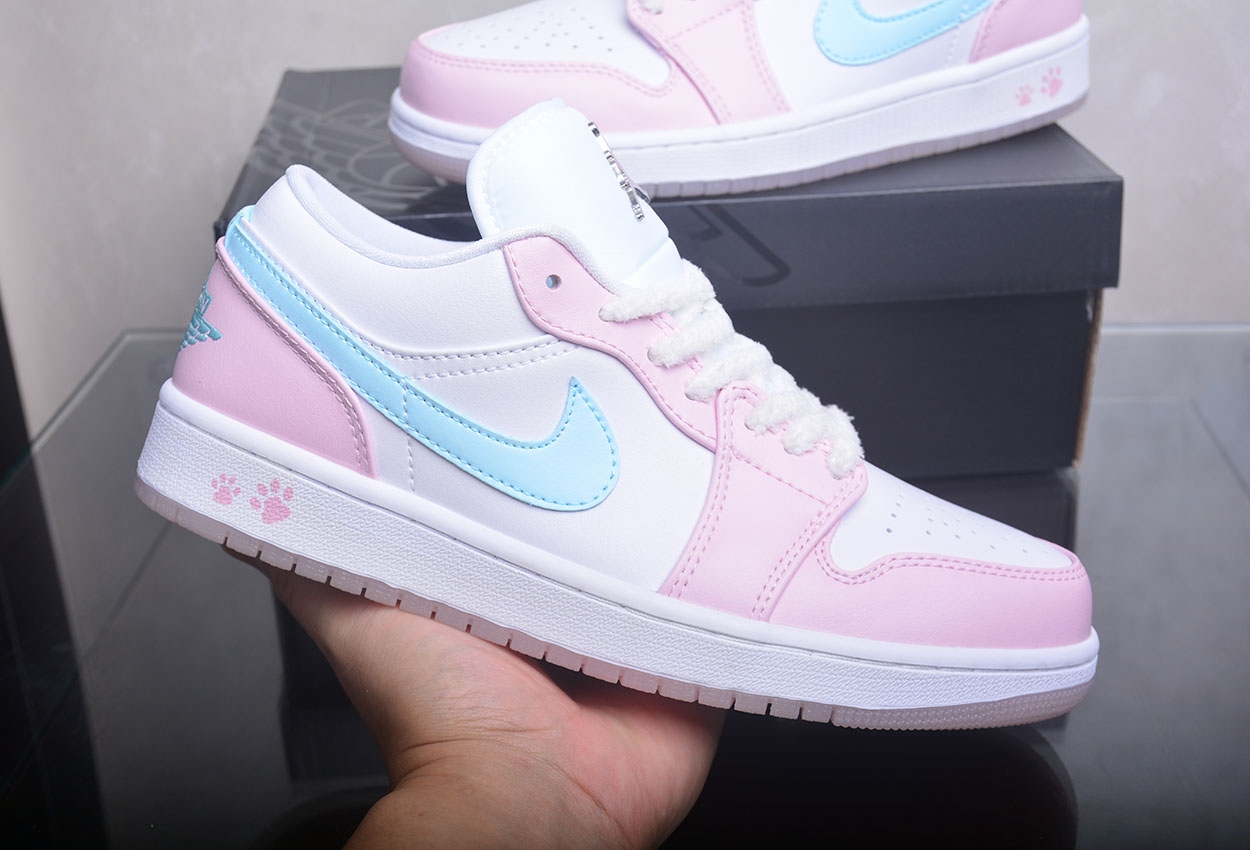 AJ1 White powder blue