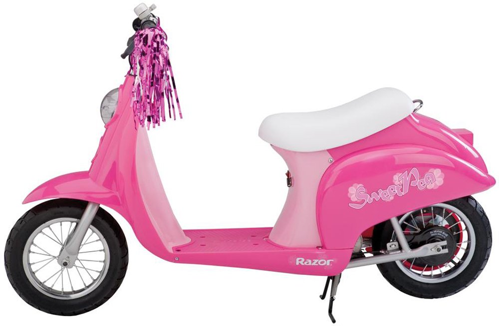Miniature 24V Electric Kids Ride On Retro Scooter