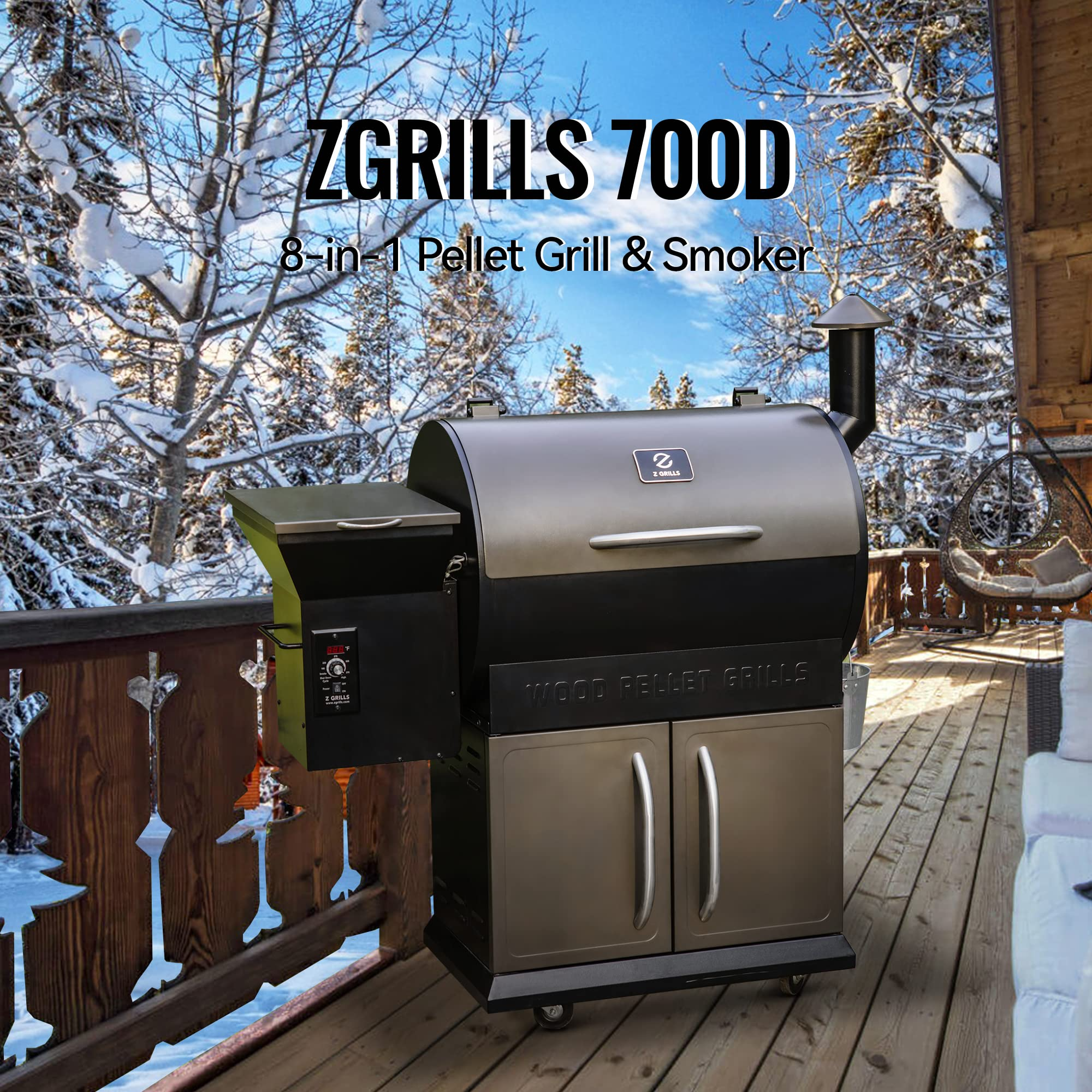 Wood Pellet Grill Smoker with Digital Controls