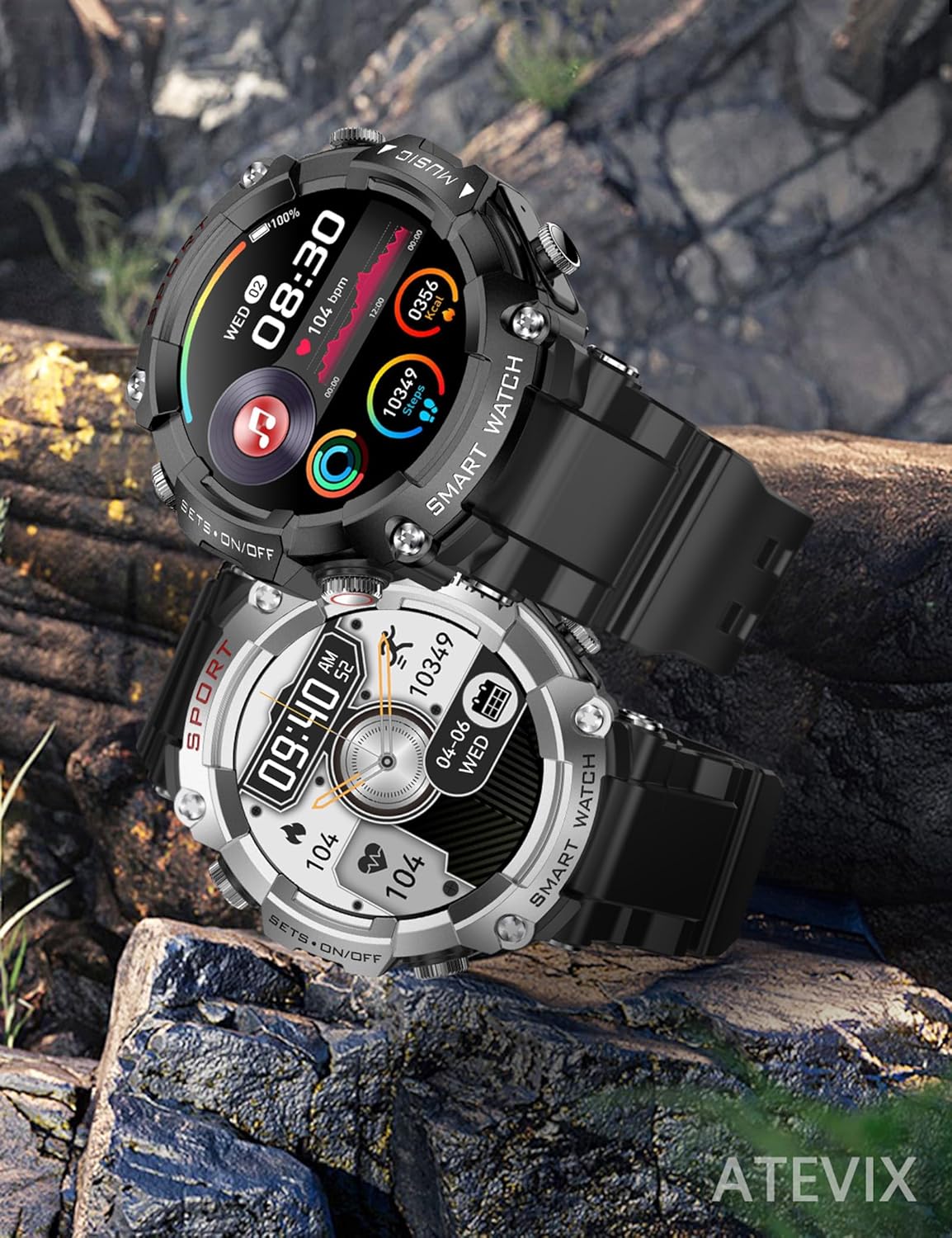 Smart Watch with Earbuds, 1.52
