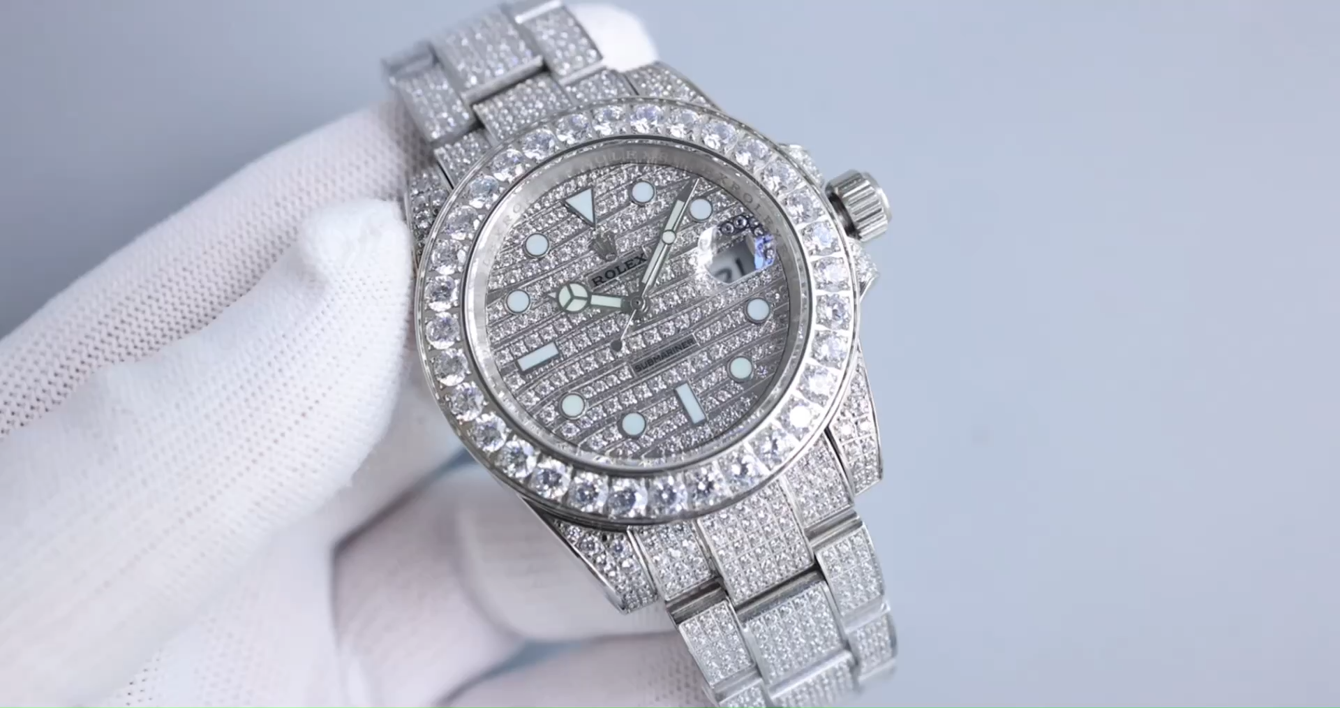 【Super Clone】Rolex Submariner 116610LN Diamond Clad