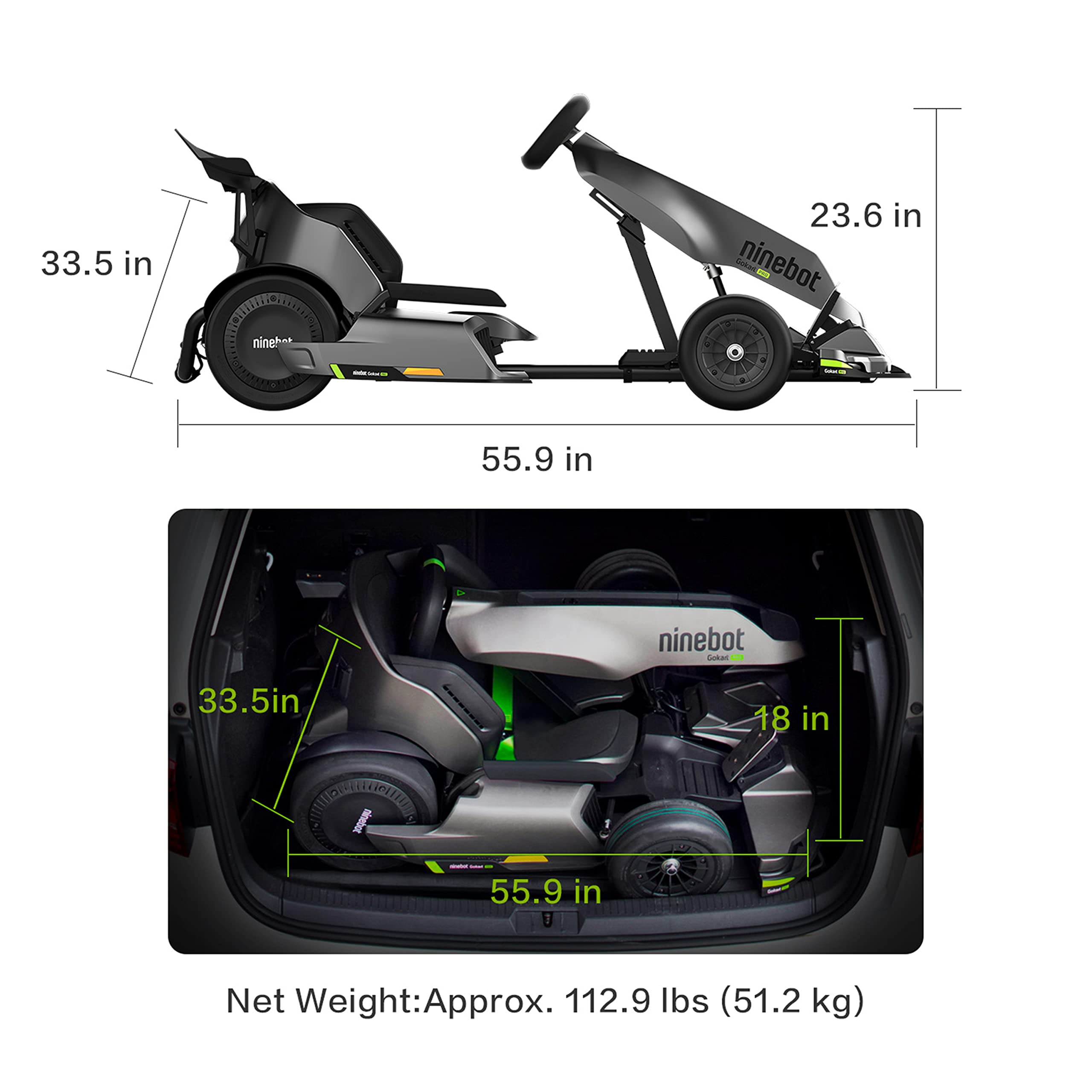 Segway Ninebot Electric GoKart Pro and Gokart