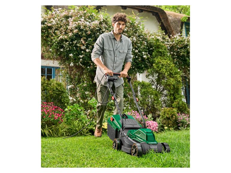 Electric Lawn Mower + Cordless Trimmer/Hedge Cutter, 20V
