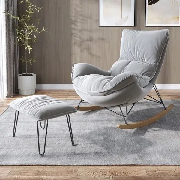 Rocking chair recliner sofa