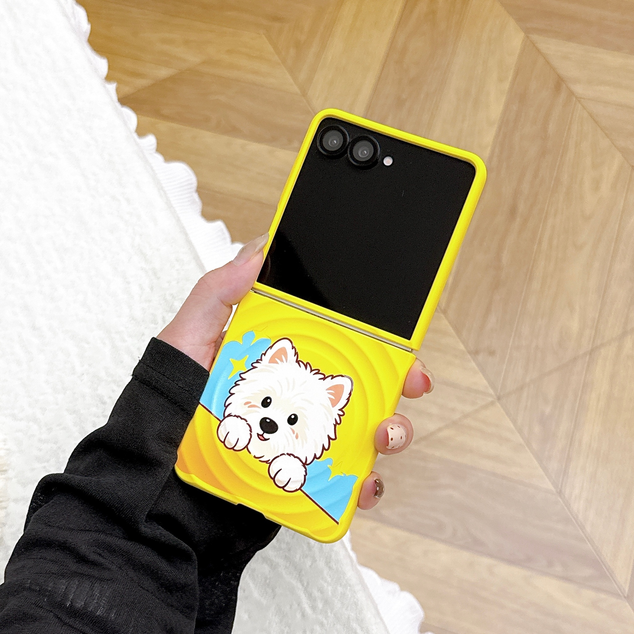 Galaxy Z Flip 3 Protective Case Magnetic - back view