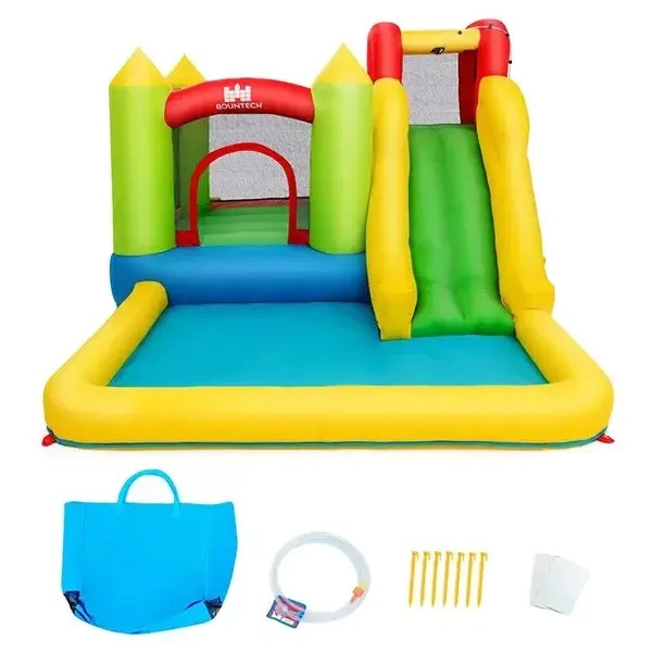 9.2' x 11.5' bounce house with water slide (with pump)
