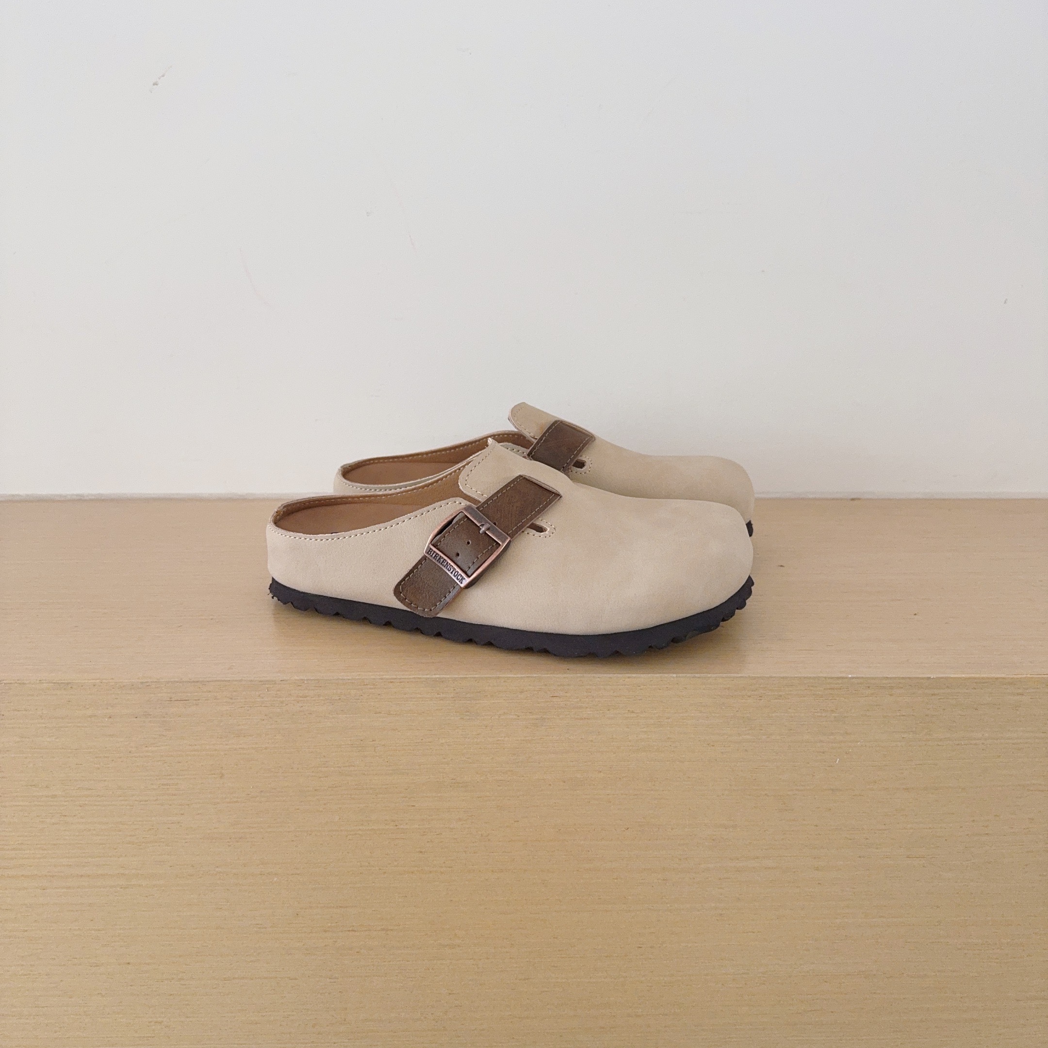 Color-Block Birken-Style Clogs