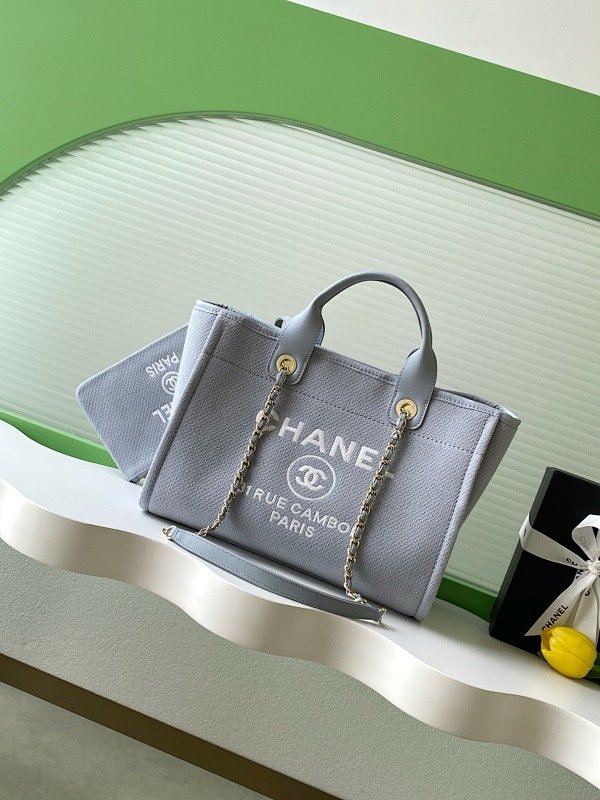 Chanel AS3257 Gray Shopping Tote