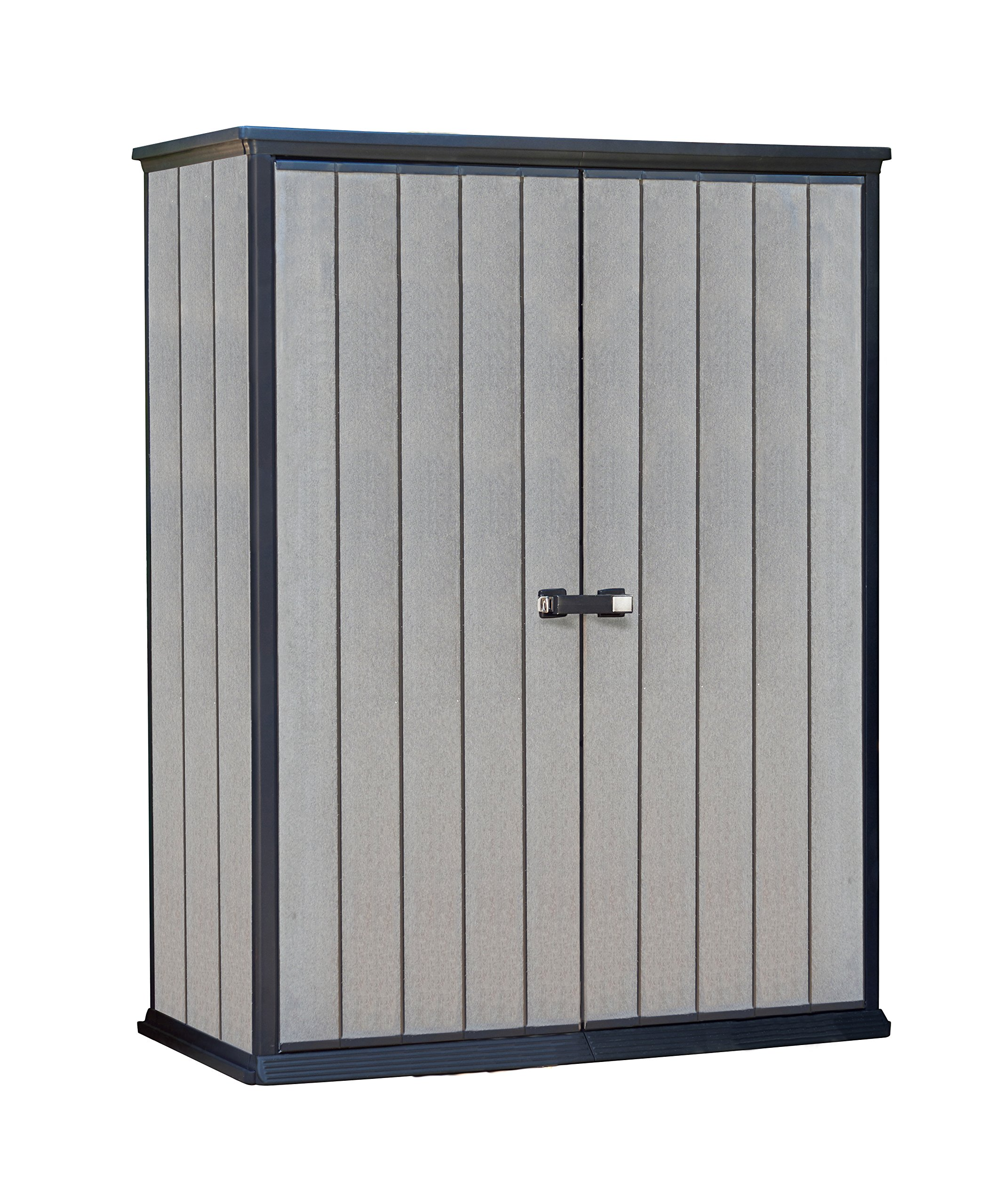High Store 4.5 x 2.5 Vertical Resin Storage Shed, Grey