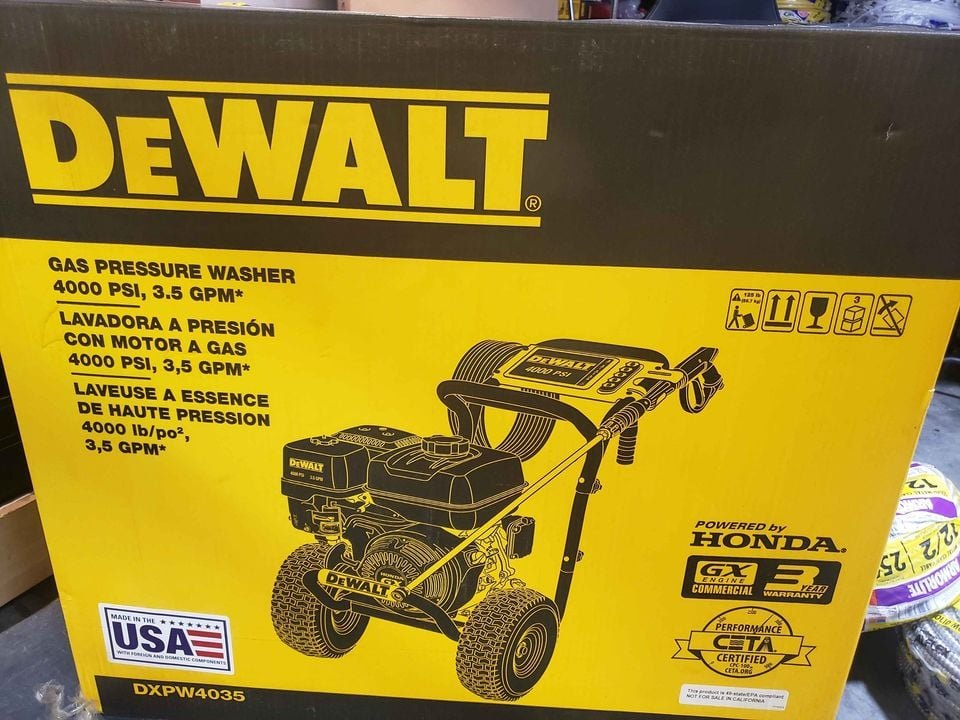 DEWALT 4000 PSI at 3.5 GPM Air Pressure Washer