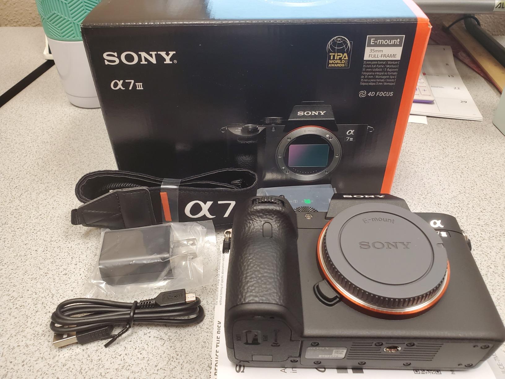 Sony a7 III ILCE7M3/B Full-Frame Mirrorless
