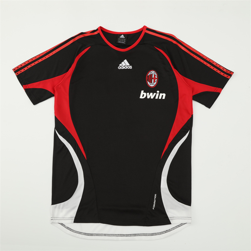 2006/07 AC Milan Retro Short Sleeves Training Jersey - Black